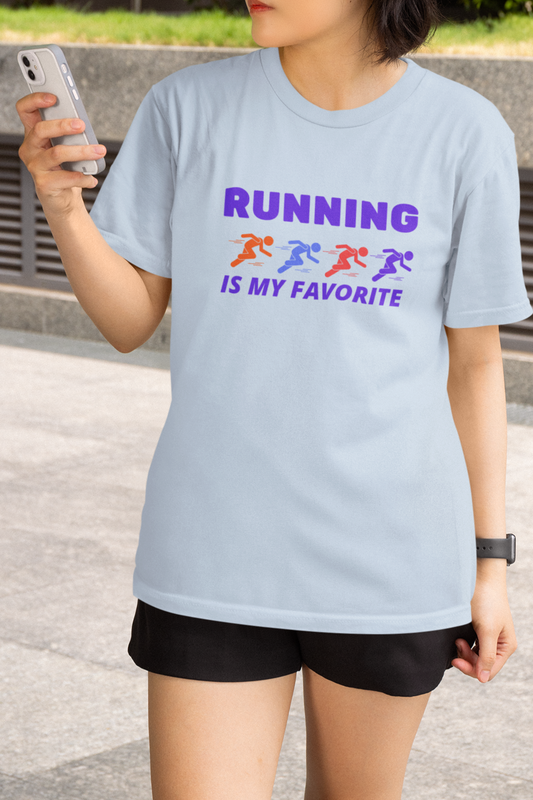 Running Is My Favorite Gildan Softstyle T-Shirt, Unisex T-Shirt, Athletic Tee, Gift for Runners, Fitness Apparel, Sports Fan Merchandise, Fun Tee